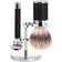 Mühle Barbersæt med DE-skraber, Silvertip Fibre Barberkost og Holder, Traditional, Black