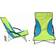 Nalu Green Folding Low Seat Beach Chair Camping Chair
