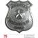 Widmann Police badge silver ideal fancy dress add-on