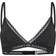 Tommy Hilfiger Women's TH Tonal Logo Lace Triangle Bra - Black