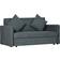 Homcom Convertible Dark Grey Sofa 152cm 2 Seater