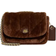 Coach Pillow Madison Shoulder Bag In Shearling With Quilting - Brass/Bison Brown