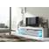 Creative High Gloss White & Grey TV Bench 200x45cm