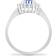 Jewelco London Classic Royal Cluster Ring - White Gold/Sapphire/Diamonds