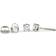 Jewelco London Screw Back Solitaire Stud Earrings - White Gold/Diamonds