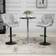 Homcom Swivel Counter Light Grey Bar Stool 114.5cm