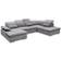 Stella Trading Wayne Living Room Dark Grey Sofa 340cm 5 personers