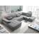 Stella Trading Wayne Living Room Dark Grey Sofa 340cm 5 personers