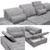 Stella Trading Wayne Living Room Dark Grey Soffa 340cm 5-sits