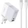 Ldnio A2620C 65W USB-C Oplader m/USB-C/USB-C Kabel USB-A/USB-C