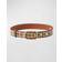 Burberry Check Canvas Leather Belt -