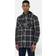 Dickies Men's Fleece Hooded Flannel Shirt Jacket - Ombre Plaid