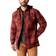 Dickies Hooded Fleece Flannel Shirt Man Brick Plaid