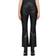 Rag & Bone Women Casey Faux Leather Cropped Flare - Black
