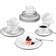 Seltmann Weiden Lido Black Line Coffee Service 18 Parts Spisestel
