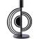 Klong Cirkus Small Black Candlestick 7.9"