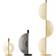 Klong Cirkus Small Black Candlestick 7.9"