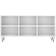vidaXL 826990 White High Gloss TV-bänk 103.5x50cm