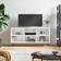vidaXL 826990 White High Gloss TV-bänk 103.5x50cm