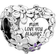 Pandora Mum Daisy Heart Charm - Silver/Pink/Purple