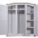 vidaXL Corona Range White Garderobeskab 52x170cm