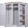 vidaXL Corona Range White Kleiderschrank 52x170cm