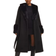 Nelly Fur Detailed Coat - Black