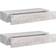 vidaXL 330266 Concrete Grey Vägghylla 60cm 2st