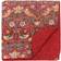 William Morris Strawberry Thief Colcha Rojo (265x260cm)
