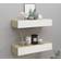 vidaXL 330264 Oak/White Vägghylla 60cm 2st