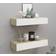 vidaXL 330264 Oak/White Wall Shelf 60cm 2pcs