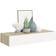 vidaXL 330264 Oak/White Vägghylla 60cm 2st
