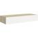 vidaXL 330264 Oak/White Vägghylla 60cm 2st