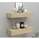 vidaXL 330262 Oak Wall Shelf 60cm 2pcs