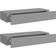 vidaXL 330260 Grey Vägghylla 60cm 2st
