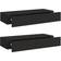 vidaXL 330258 Black Wall Shelf 60cm 2pcs