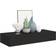 vidaXL 330258 Black Wall Shelf 60cm 2pcs