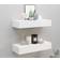 vidaXL 330256 White Vägghylla 60cm 2st