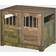 Pawhut Wooden & Wire Dog Crate with Surface Stylish Pet Kennel 74.9x59.7