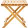 Premier Housewares Natural Finish Folding Table