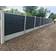 XL FENCE WPC Blokhus Komposithegn med Betonstolper 210cm – Sort
