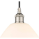 Innovations Lighting Edison Dome Polished Nickel/Matte White Pendant Lamp 12"