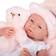 JC Toys La Newborn Girl White Outfit Doll 30cm & Accessories