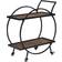 FirsTime & Co Odessa Bar Black/Brown Trolley Table 14x27.5"