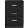 vidaXL 38x35x56cm Black Sengebord 35x38cm