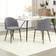 Homcom Modern Contemporary Gray Kitchen Chair 77cm 2pcs