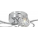 Cottex Excel Chrome/Crystal Takplafond 75cm