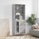 vidaXL Highboard ‎1 Glass Door 3 Drawers Grey Sonoma Aparador 69.5x180cm