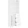 vidaXL Highboard ‎1 Glass Door 3 Drawers White Skænk 69.5x180cm
