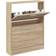 vidaXL 59x17x81cm Oak Skostativ 59x81cm